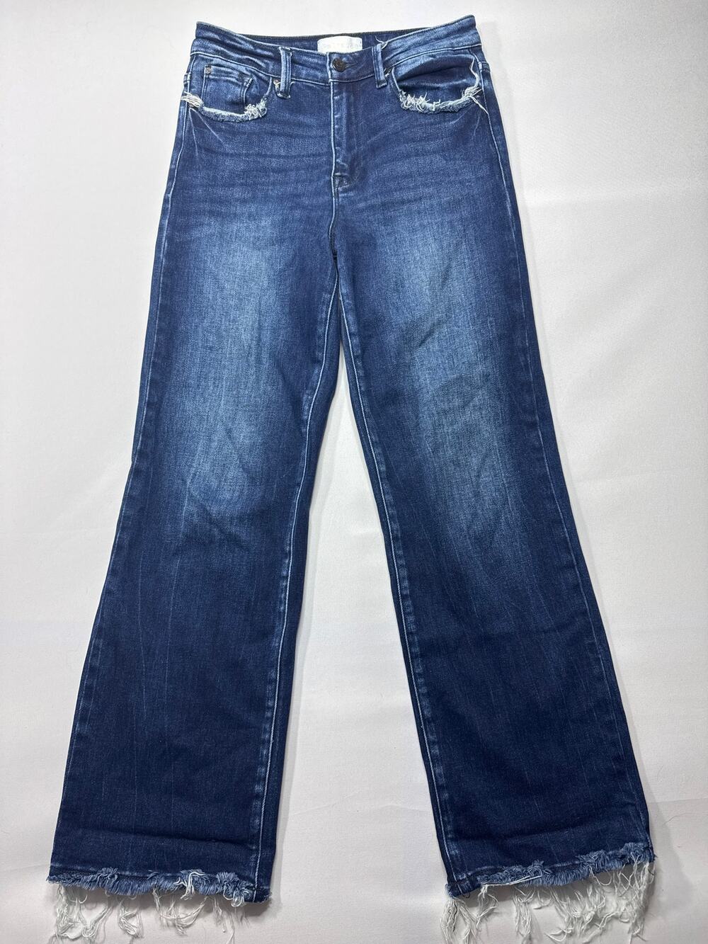 Petra 153 Women's Wide Leg Stretch Blue Jeans - Size 5/26 (27x28)